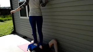 TSM - Monica tries trampling for her first time