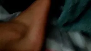 Ebony bbw feet playing with my dick