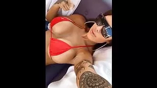 Birthday Queen shows off fake boobs and ass