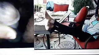 Tina feet making me cum