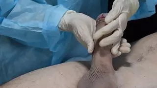 Depilatory Guy Got Handjob And Sensual Blowjob