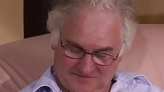 Oldman ask guy fuck his young wife