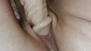 Hard fucking and squirting with big dildo pt3