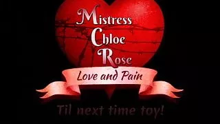 Mistress Chloe Rose Laces Him Up Tight