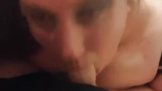 Milf Sucks and Swallows After Halloween Party, POV