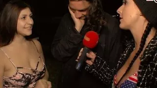 SCANDAL - German casting on street with young busty teen