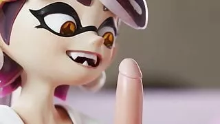 Marie - Callie playing with a cock (Animation with sound)
