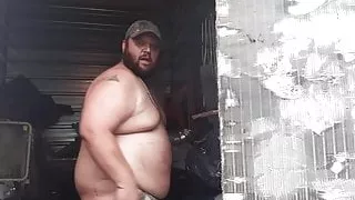 Me spanking it in public