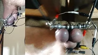 Estim play along with simulated facial