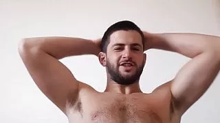 Dominant male gives hands free JOI - cum on your own belly