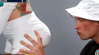 Busty Sarah Jessie Gets Her Pussy Ripped By Zac Wild