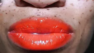 Goddess Rosie Reed Lipstick Fetish Shiny Tease Ebony Lips