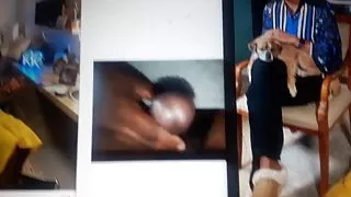 Robin roberts watching me cum to her