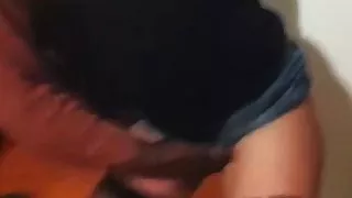 Femme cocu, baise brutale avec un taureau trio interracial