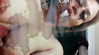 Cumslut Johanna topless Tribut