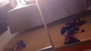 Vacation handjon from sexy wife