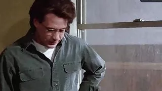 Rossanna Arquette from 1989 in black satin panties