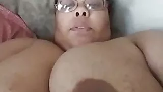 Dumb Fat Slut Shows her Sloppy black pussy
