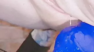 Dirty young wife feeds slave from butthole!