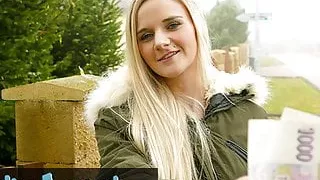 Public Agent, Cute Blonde Gets her Tight Shaven Pussy Slammed