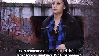 Public Agent, stranded babe Klaudia Diamond gets fucked hard