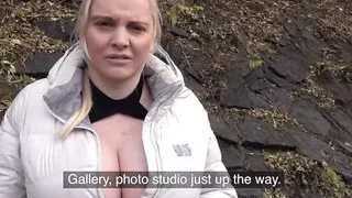 Public Agent fucks blonde Jordan Pryce’s massive tits