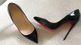 My nude feet and my Louboutin