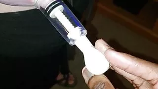 Krystle's nipple suction