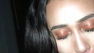 18 yo sucking black cock