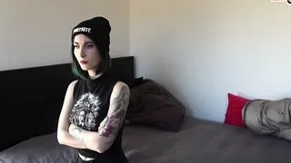 Young Punk Teen In Amateur Casting With Pervert Guy