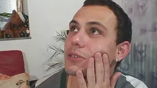 Old grandma pleases an younger guy