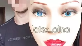 Transformation into a Latex Barbie Doll