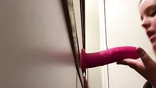 Sexy BBW Rides Dildo