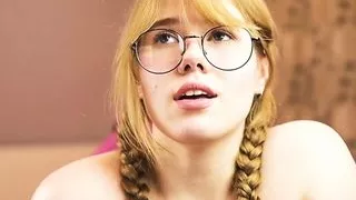 Shy girl talking dirty and fucking herself