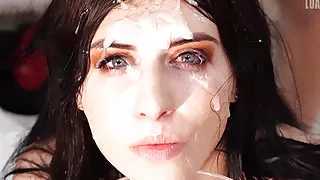 Busty Sheril Blossom flaunts her Big Natural Titties for Cum