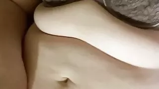 BBW plays with her tits and vibrates her hairy pussy