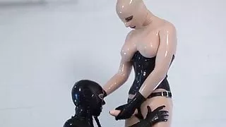 FFM Latex Three Some With Faux And Real Cumbath