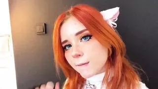 Sexy Redhead Deepthroat and Doggystyle Fucking - RolePlay