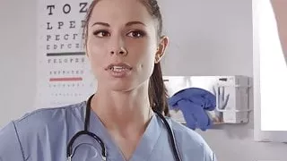 Beautiful nurse nailed and eaten out by patient