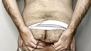 Trying On My New Jockstrap And Showing Off My Hairy Hole