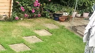 Neighbor Granny With Big Tits (She Caught Me!)