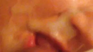 Cumming on face and mouth