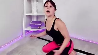 Man Hard Doggy Fuck and Cum on Big Ass Fitness Babe