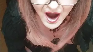 Emma Browne playing with her cock