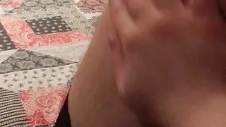 Sissy ass spanking and clitty play