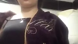 Cute Girl Sucking her Own Boobs