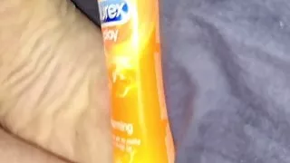 Uk wife rides 12 inch dildo