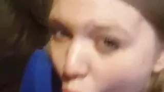 amateur gets facial swallows