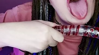 Brunette Sucks Big Dick and Rough Doggystyle Fuck