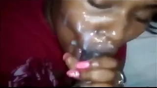 Ebony MILF Sucks The Neighbors Cock